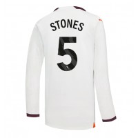 Manchester City John Stones #5 Vonkajší futbalový dres 2023-24 Dlhy Rukáv
